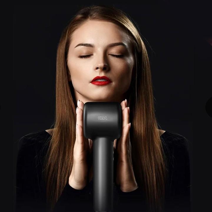 Produktbild OBA Haartrockner mit 500 Mio. negativen Ionen, 120.000 U/min, 75 m/s Luftstrom, 358 g, leise 54 dB