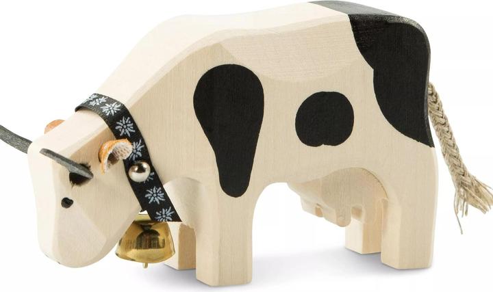 Produktbild Trauffer Kuh fressend aus Holz mit Glocke