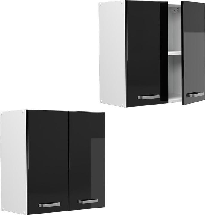 Hochglänzend, Korpus: WeissFront: Schwarz