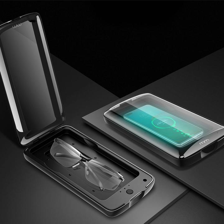 Immagine prodotto Mikamax Sterilizzatore UV w. Caricatore senza fili QI per smartphone (10 W)