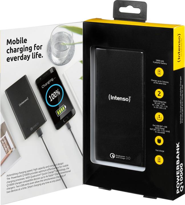 Produktbild Intenso Power Bank Q10000 (10000 mAh, 5 W, 37 Wh)