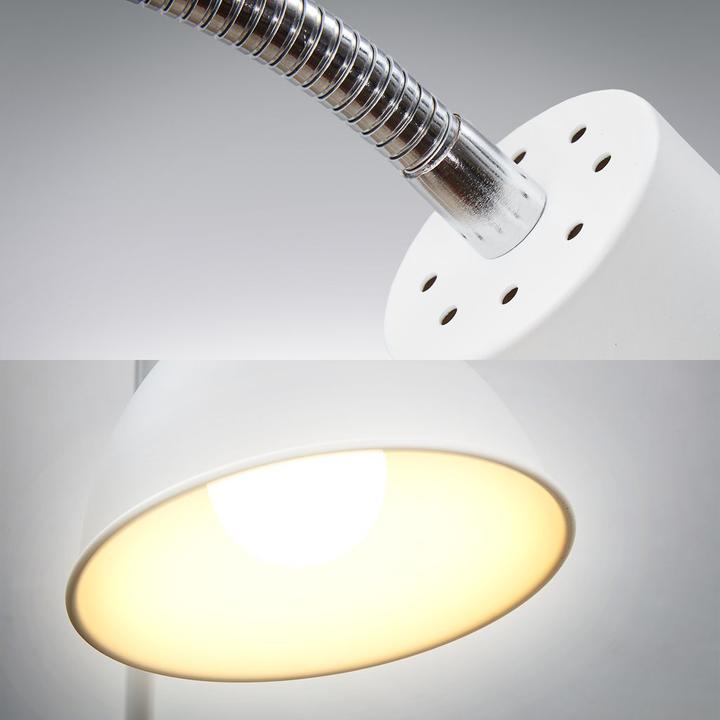 Produktbild B.K.Licht Stehleuchte, weiss-chrom, 1x/E27 exkl. max. 25W (E27)