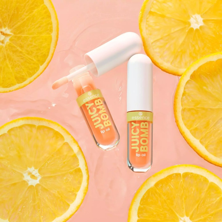Actual product image essence Lip Oil Juicy Glow Juicy bomb 03 Mandarin Miracle (Oil, 2.40 ml)