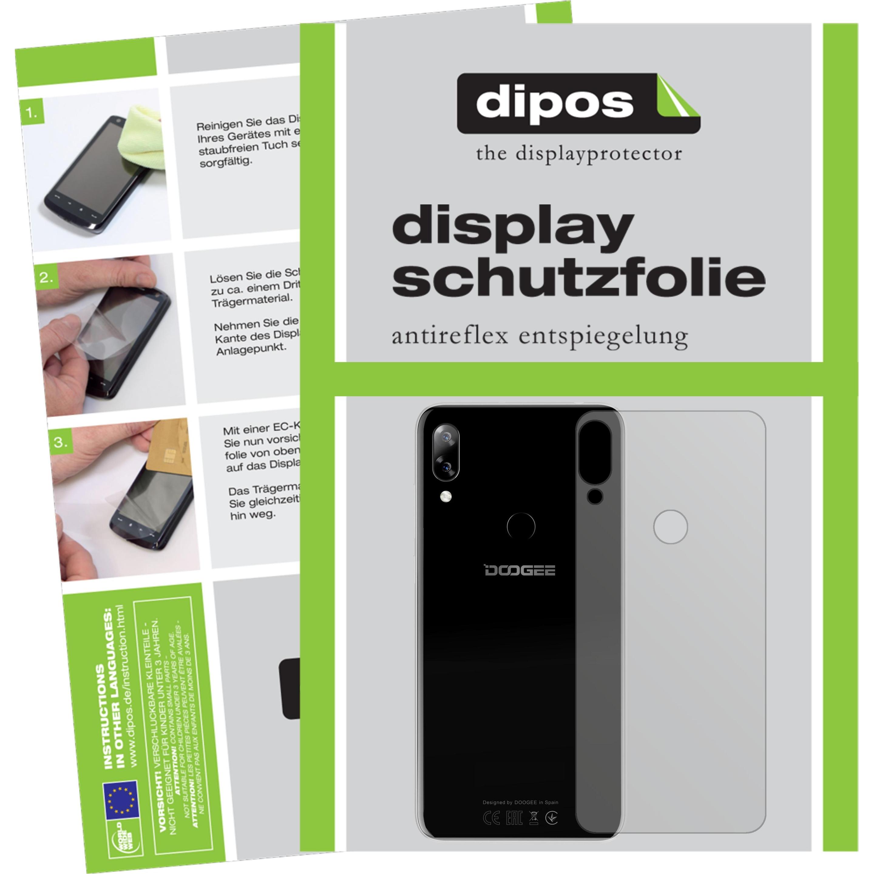 Dipos Displayschutzfolie Antireflex (2 Stück, Doogee N10), Smartphone Schutzfolie, Transparent