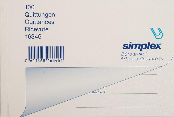 Immagine prodotto Simplex Ricevute (100 x)