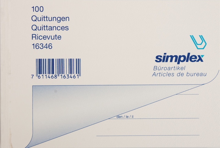 Produktbild Simplex Quittungen (100 x)