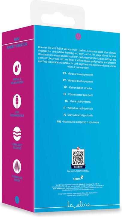 Produktbild Loveline Mini Rabbit Vibrator - Azure Desire