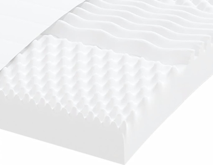 Produktbild VidaXL Schaumstoffmatratze 100 x 210 cm 7-Zonen Härtegrad 20 ILD (100 x 210 cm, Schaumstoffkern)