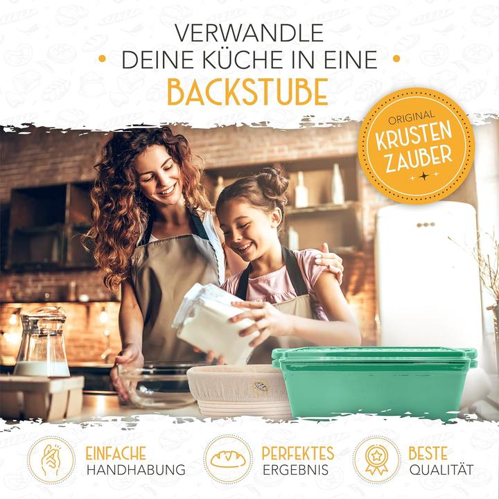 Produktbild Krustenzauber Brotbackfrom mit Deckel inkl. Gärkorb