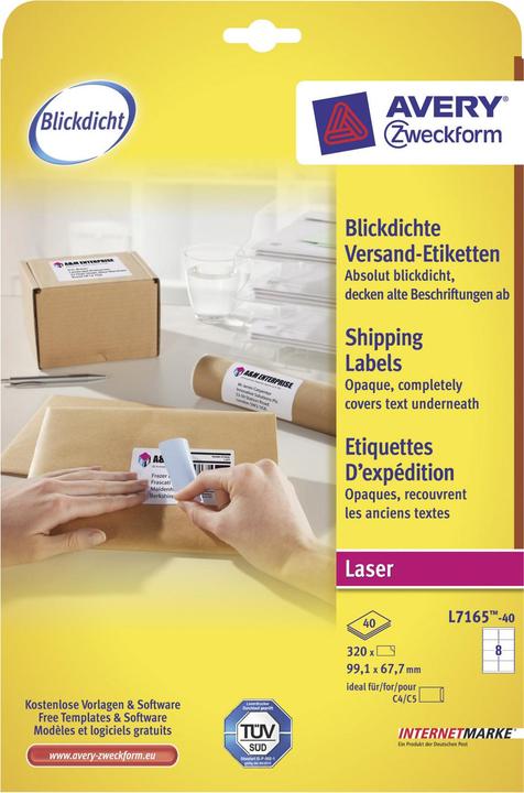 Image du produit Avery Étiquettes d'expédition