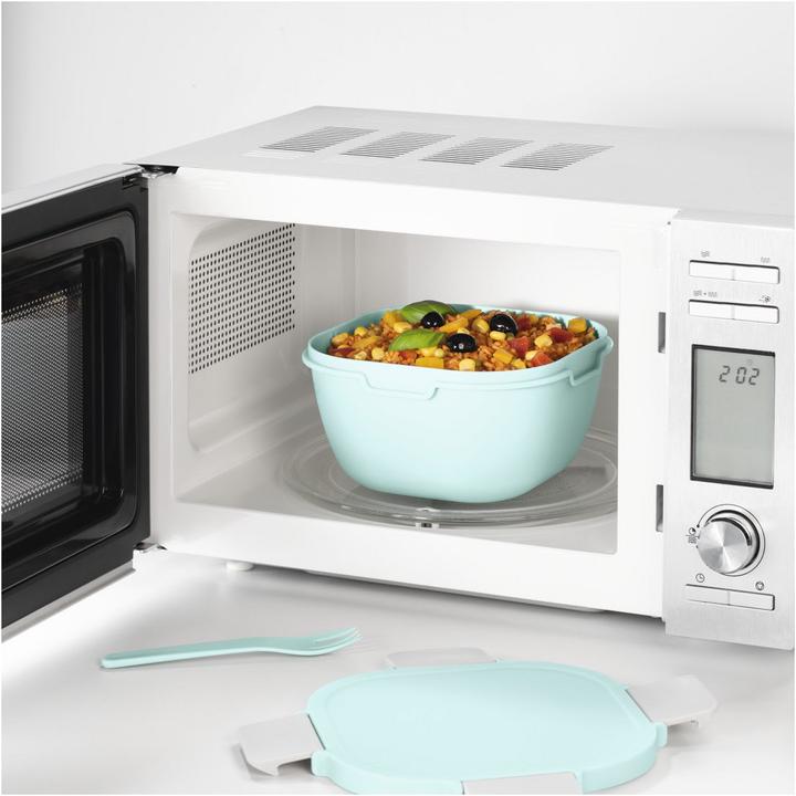 Actual product image Xavax Lunch box, with fork, 1700 ml, pastel blue