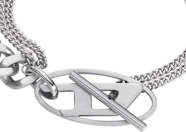 Actual product image Diesel Armband OVAL D LOGO (19 cm, Stainless steel)
