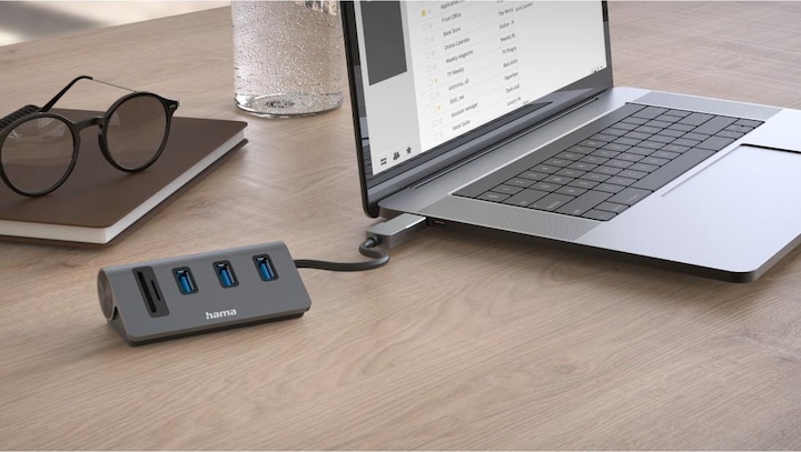 Actual product image Hama USB Hub (USB-C, 5 Ports)