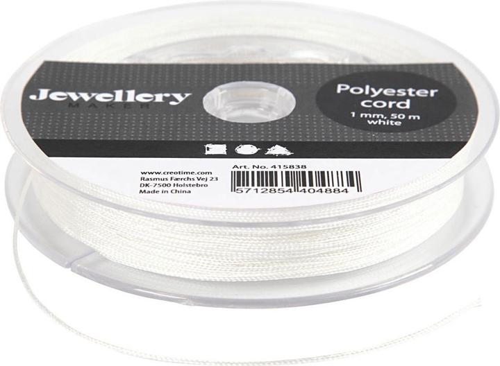 Actual product image Creativ Company Polyester cord white, 50m