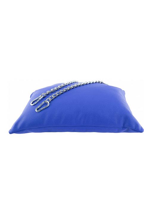 Actual product image Mr. Sling Leather pillow - Blue