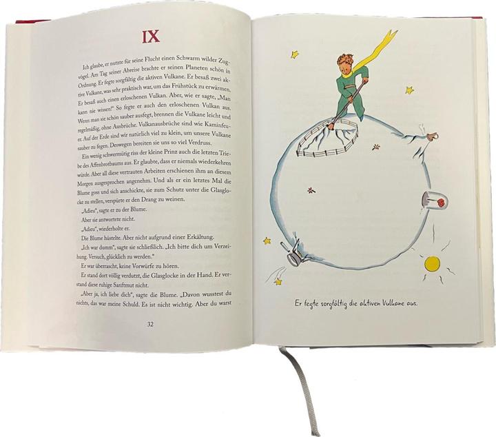 Immagine prodotto Der Kleine Prinz (Mit den Originalillustrationen des Autors) (Tedesco, Carolin Wiedemeyer, Antoine de Saint Exupéry, 2022)