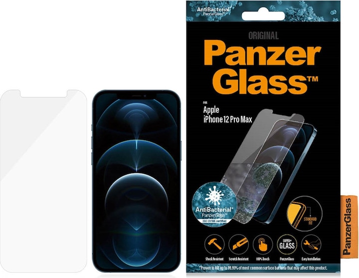 Actual product image PanzerGlass Screen Protector (1 Piece, Apple iPhone 12 Pro Max)