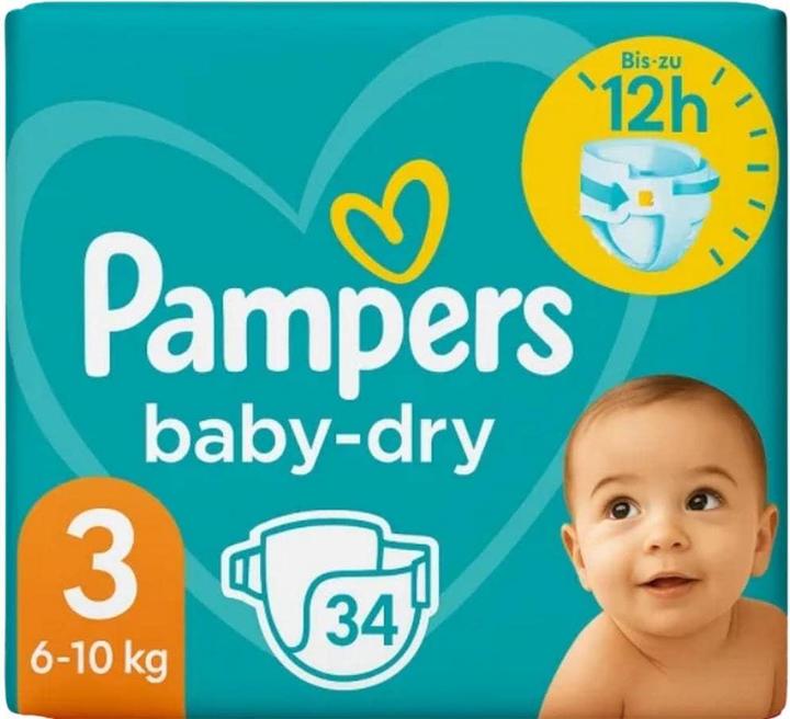 Produktbild Pampers Baby-Dry (Gr. 3, 34 Stk.)