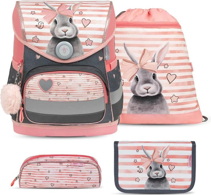 Immagine prodotto Belmil Set di zaini per la scuola COMPACT Little Bunnies (19 l)