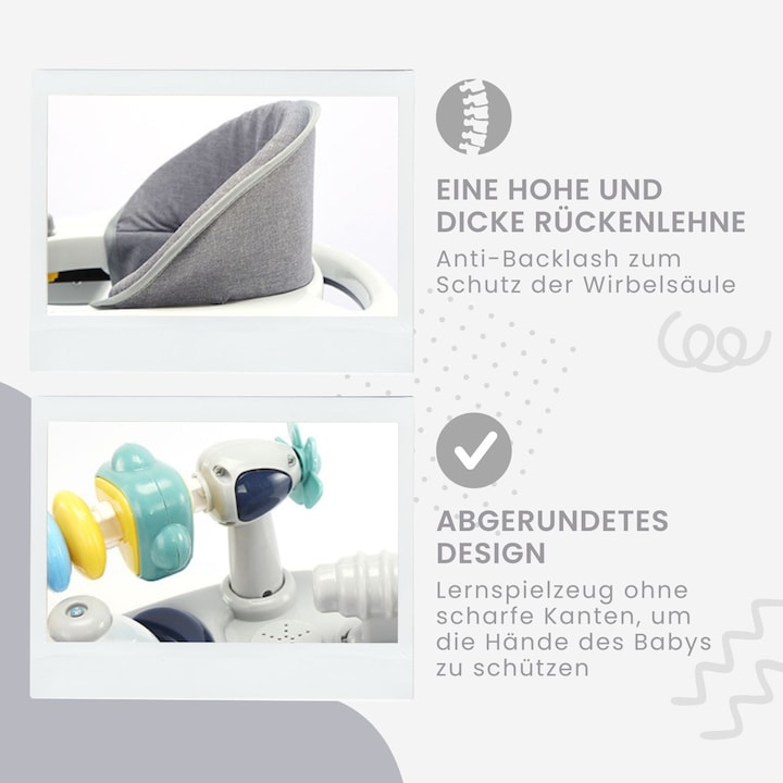 Produktbild Hermex Lauflernhilfe Baby Walker Lauflernwagen Laufwagen Gehfrei Laufhilfe Kleinkinder