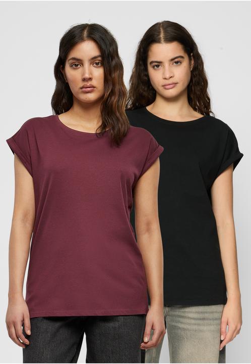 Produktbild Urban Classics Ladies Extended Shoulder Tee 2-Pack (S)