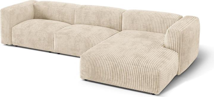 Image du produit Micadoni Canapé D'Angle Droit Modulaire, "Martina", 3 Places, 332x176x75 Fabriqué en Europe (Canapé d'angle)