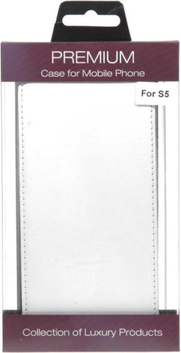 Immagine prodotto OEM Custodia Flip in pelle sottile per S5 Galaxy G900 - Bianco (Samsung Galaxy S5)