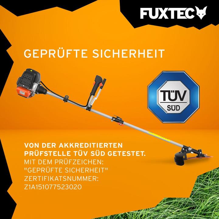 Actual product image Fuxtec FX-MS152 Petrol Mains Scythe Multitool 2in1 (Trim line, Plastic knives)