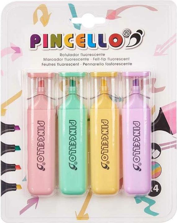 Immagine prodotto Pincello Set di pennarelli fluorescenti colorati (12 pezzi) (4 x)