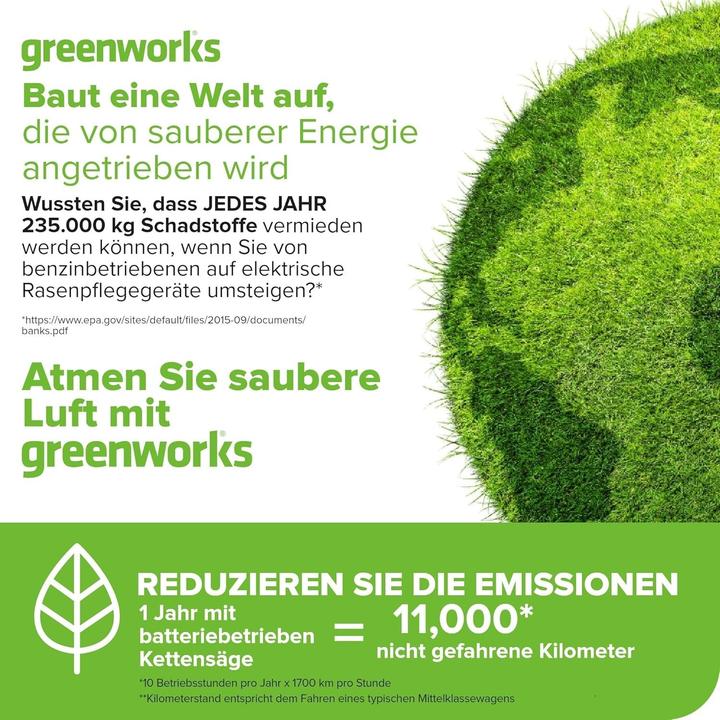Produktbild Greenworks GD40TCS 40V Kettensäge 10″ (ohne Akku und Ladegerät) (Akku Kettensäge)
