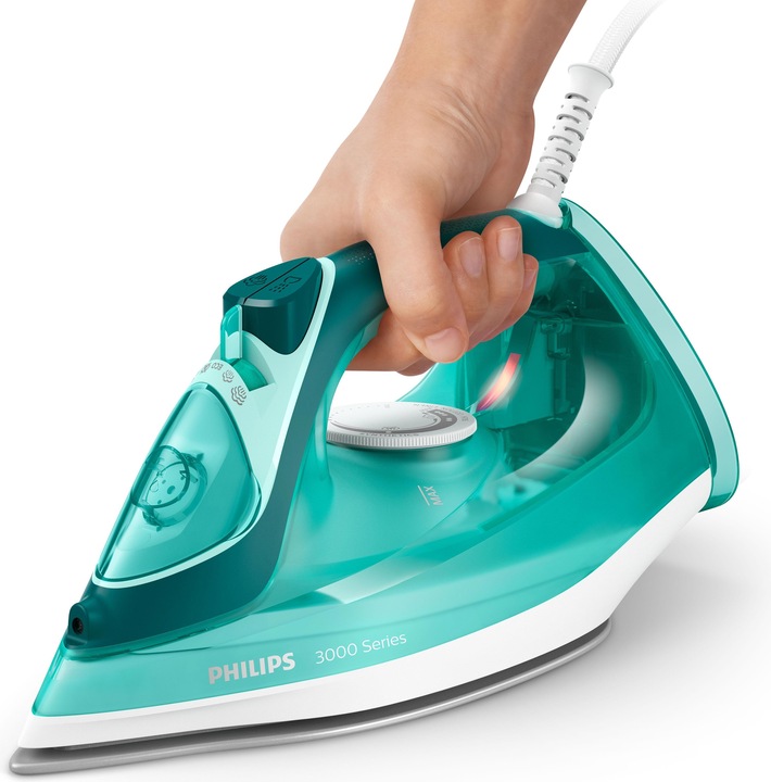 Actual product image Philips 3000 series Leistung, /Min. gleichmässiger Dampfstoss, Bügeleisen (2400 W, 180 g/min)