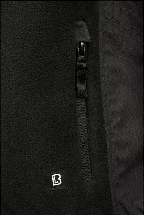 Produktbild Brandit Fleece Ripstop Outdoorjacke Grösse XXL Farbe Schwarz (XXL)