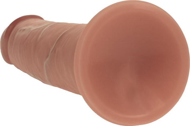 Produktbild RealRock Dual Density Silicone Realistic Sliding Skin Dildo - 7 / 18,5 cm - Tan