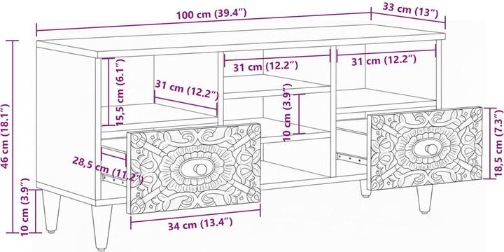 Image du produit vidaXL TV-Ständer