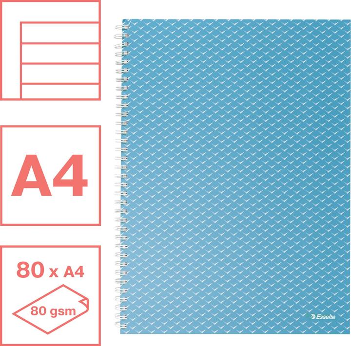 Actual product image Esselte Notebook Colour'Breeze (A4, Lined, Hardcover)