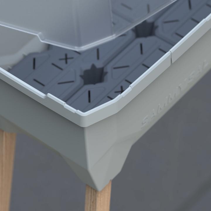 Actual product image Gusta Garden Raised Bed SAMMY SALAD Starter Set, Light Gray