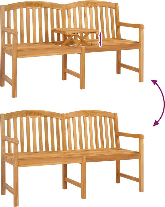 Produktbild vidaXL Teakholzbank