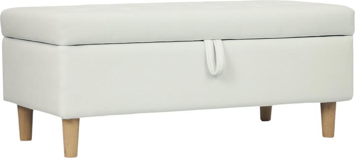 Homcom Sitzbank Polyester, Schaumstoff Cremeweiss