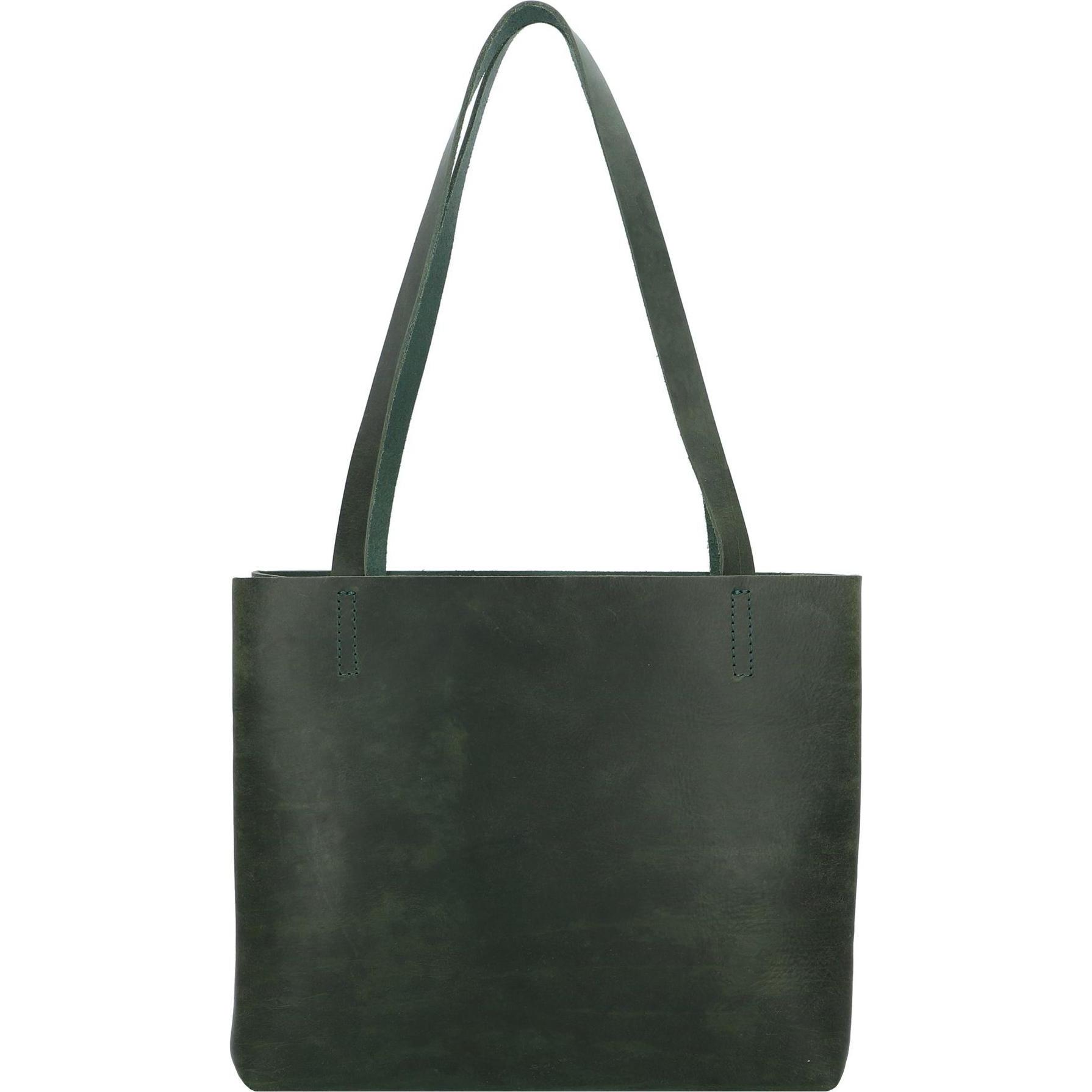 Harolds, Handtasche, Paperbag Schultertasche Leder 32 cm, Grün