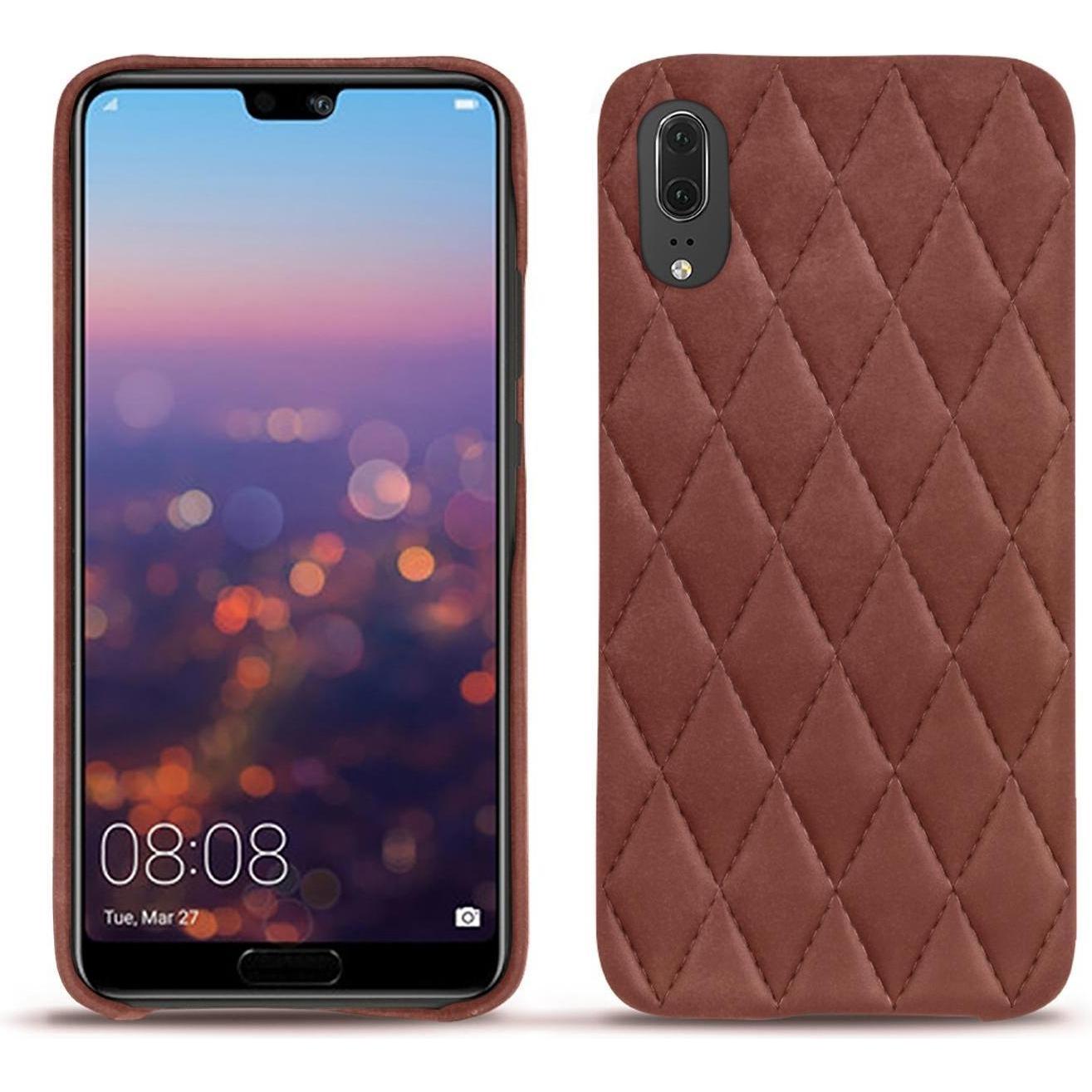 Noreve Lederschutzhülle (Huawei P20), Smartphone Hülle, Rot