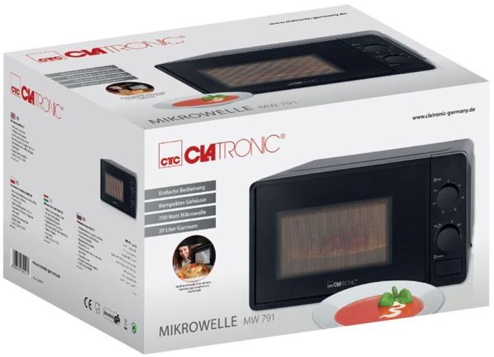 Immagine prodotto Clatronic Microonde MW 791 20L 700 Watt MW 785 (nero) (20 l)