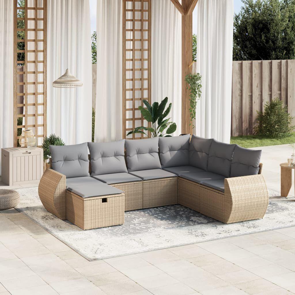Thumbnail - VidaXL, Gartenlounge, 10-tlg. Garten-Lounge-Set mit Kissen