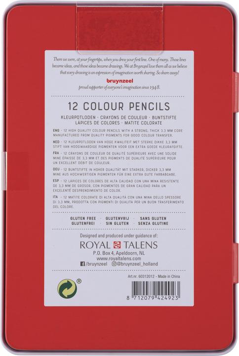 Produktbild Bruynzeel Farbstifte Expression Colour Metalletui, 12 Stück (12x)