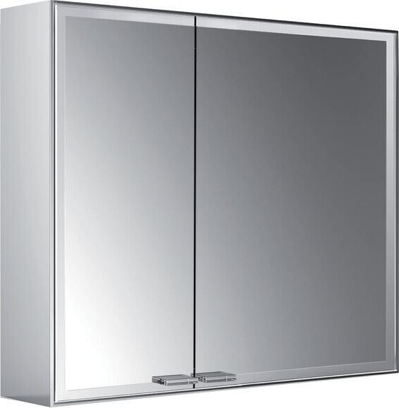 Emco asis prestige 2 Lichtspiegelschrank, Aufputzmodell, 788mm, breite Tür rechts