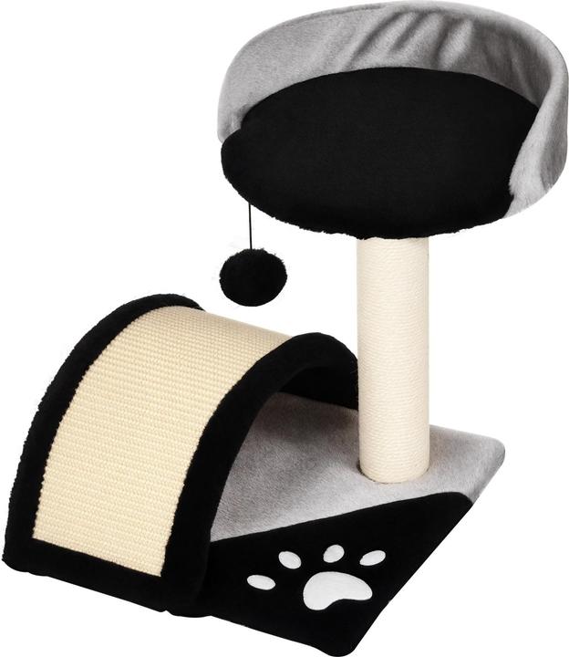 Immagine prodotto PawHut Albero per gatti con peluche (44 cm, Nero)