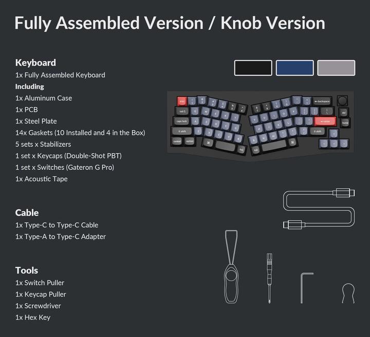 Produktbild Keychron Q8 Knob Version (USA, Kabelgebunden)