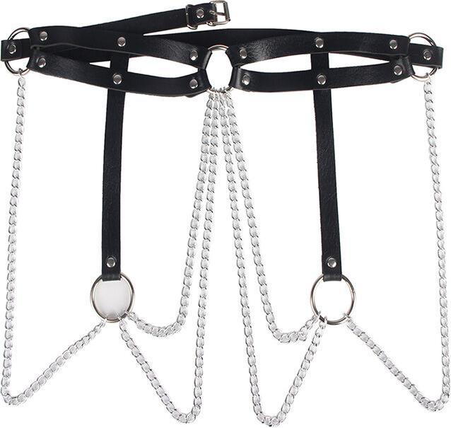 Produktbild Subblime Lederringkettengürtel Schwarz Einheitsgrösse