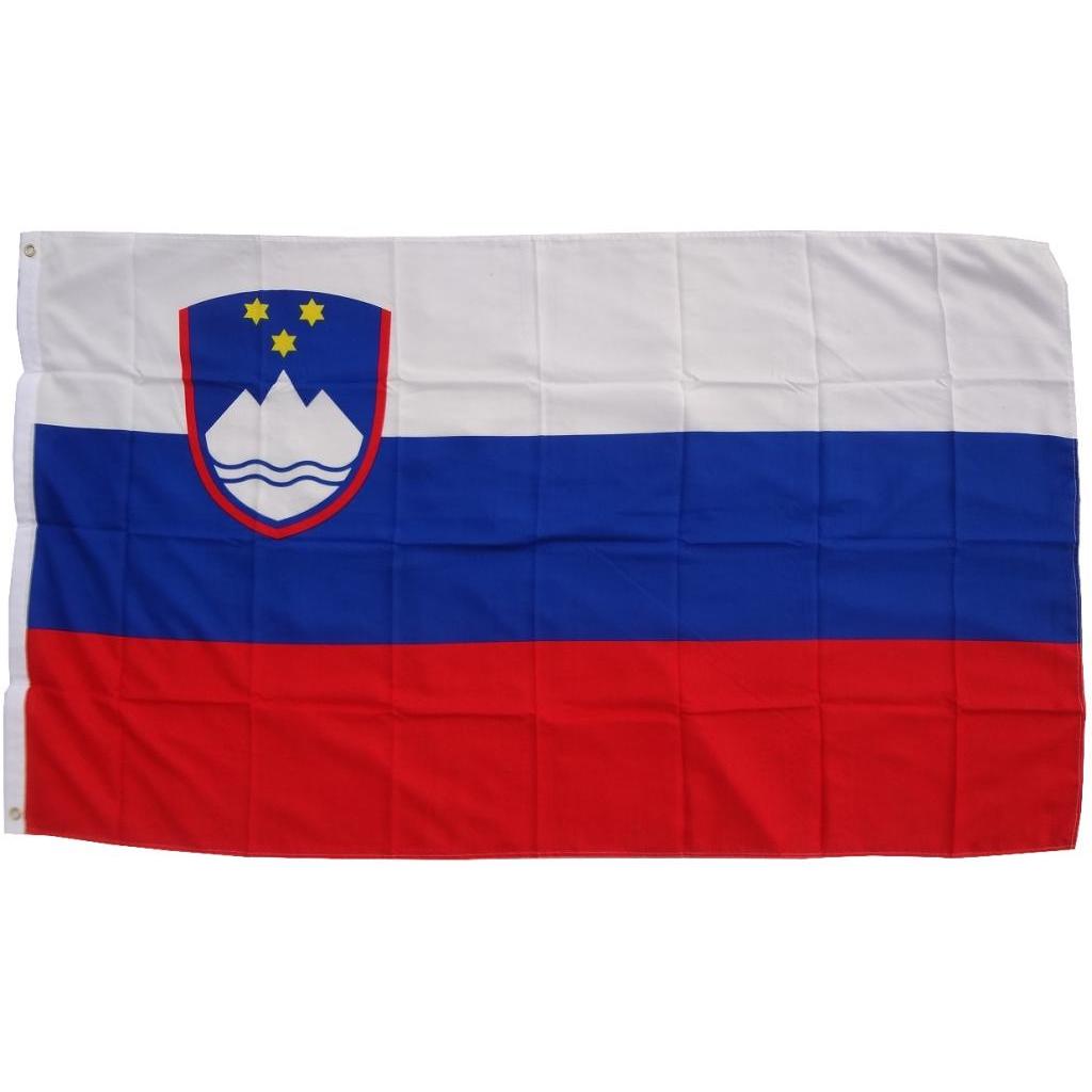 trends4cents, Fahne, Flagge Slowenien 90 x 150 cm Fahne mit 2 Ösen 100g/m² Stoffgewicht Hissflagge Hissen