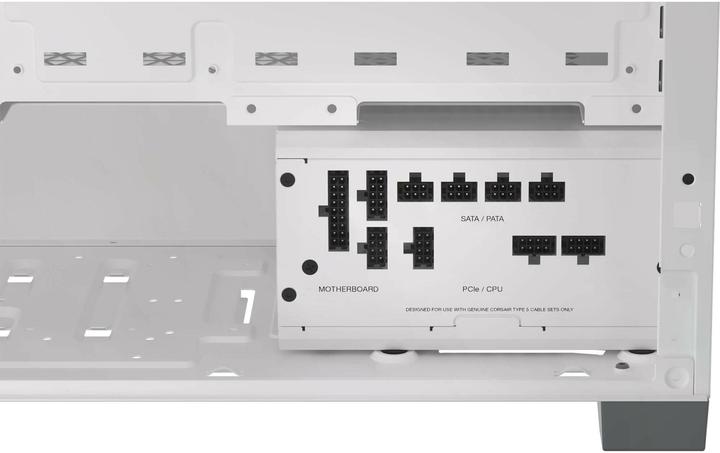 Image du produit Corsair Série RMx Shift White, RM750x Shift White, 750 Watt, 80 PLUS GOLD Certified, Fully Modular Power (750 W)