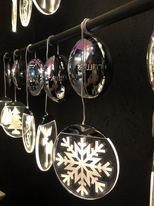 Produktbild Krinner Deco Highlights 10cm Acryltaler Motiv Kerzen